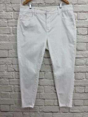 Melissa McCarthy Seven7 Pencil Pants White Size 20 Slimming Stretch Classic